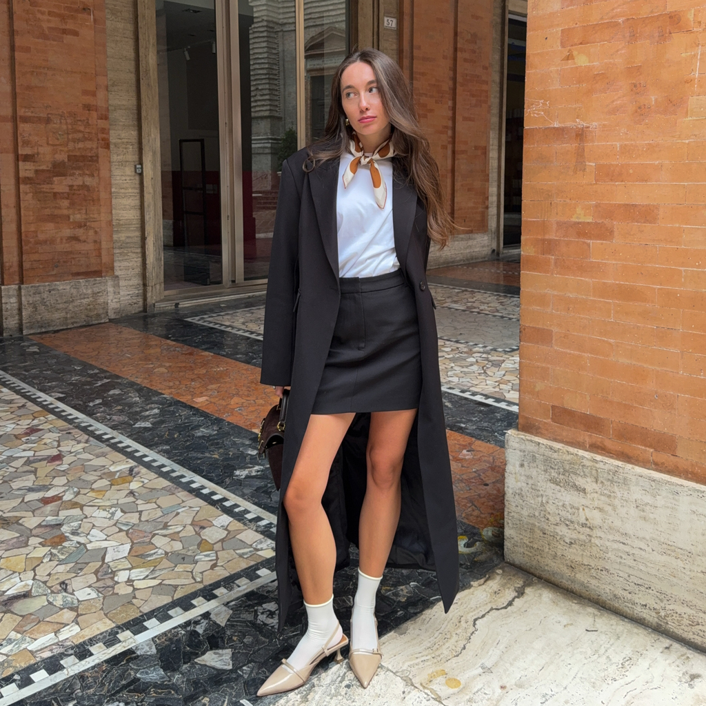 LEAF SEIDENTUCH - 50 - CHOCOLATE