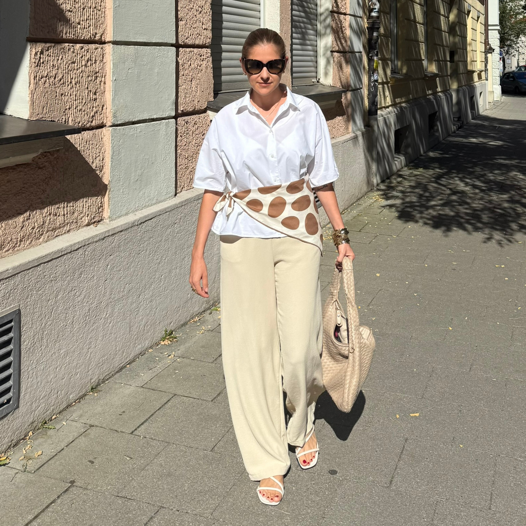 PEBBLE SEIDENTUCH - 70 - MOCHA MOUSSE