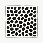 PEBBLE SILK SCARF - JET BLACK - 70 x 70 CM