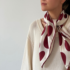 PEBBLE SEIDENTUCH - 70 - BURGUNDY