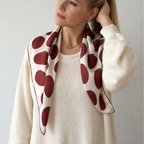 PEBBLE SEIDENTUCH - 70 - BURGUNDY