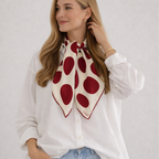 PEBBLE SEIDENTUCH - 70 - BURGUNDY