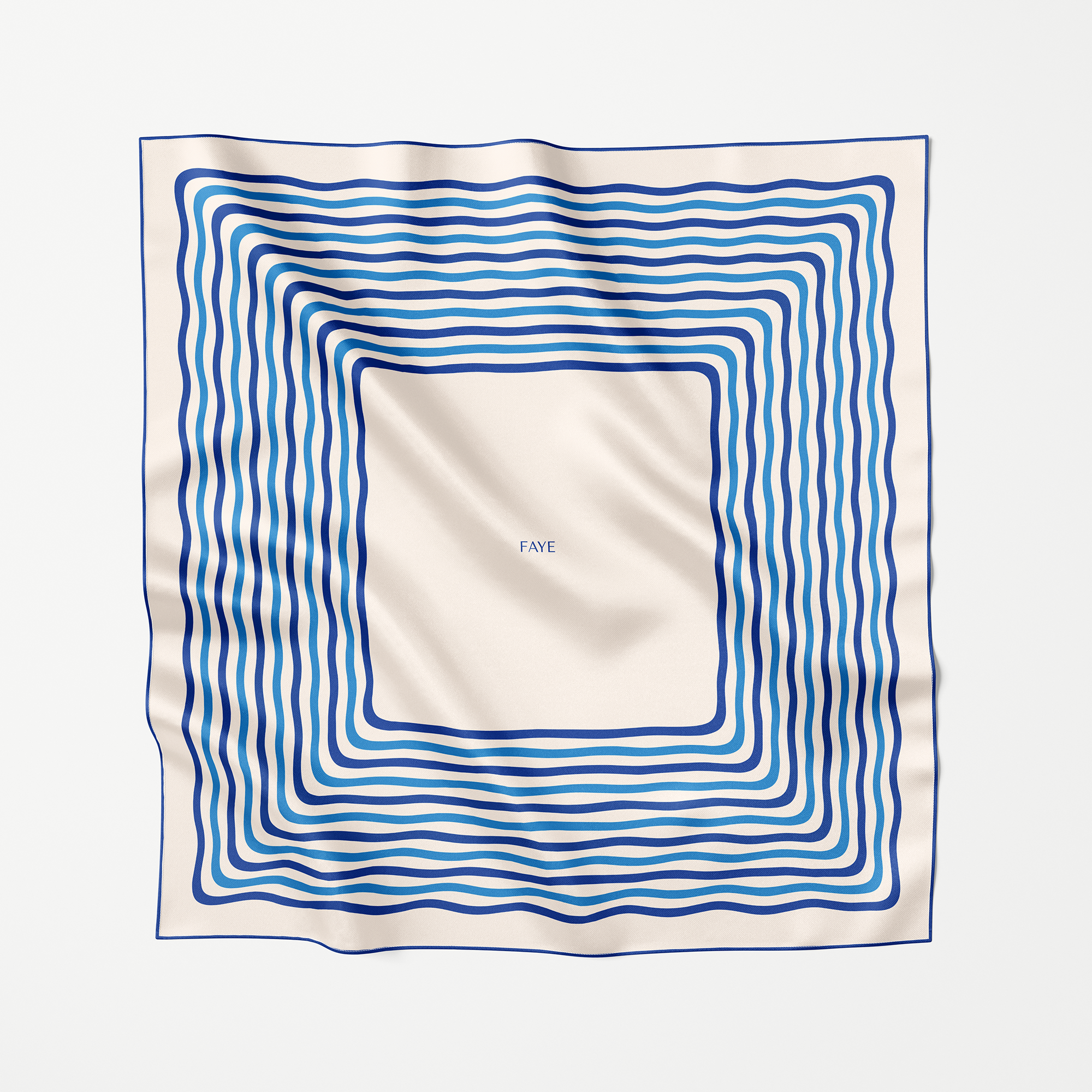 FRAME SEIDENTUCH - 90 - BLUE
