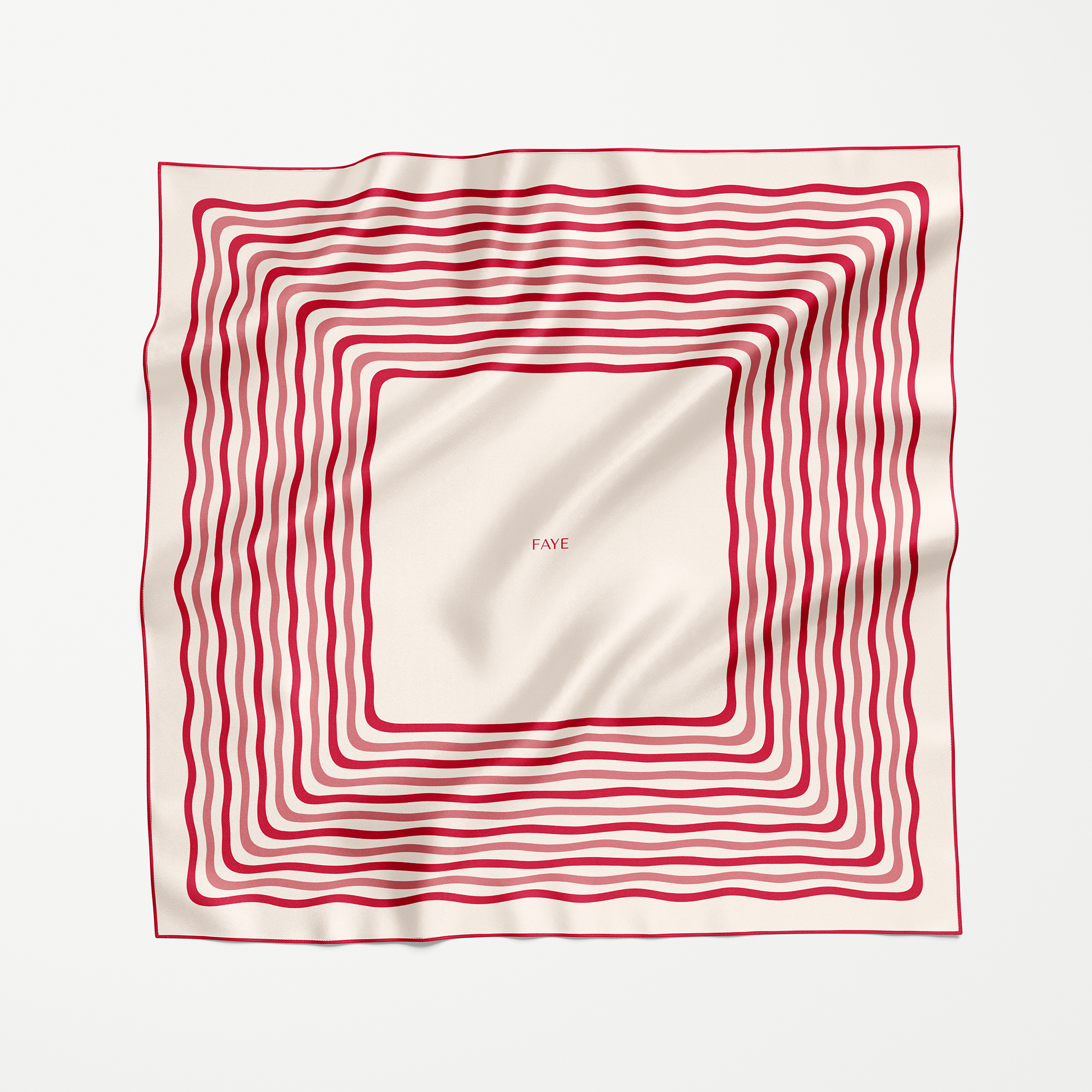 FRAME SEIDENTUCH - 90 - RED