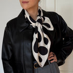 PEBBLE SEIDENTUCH - 70 - JET BLACK