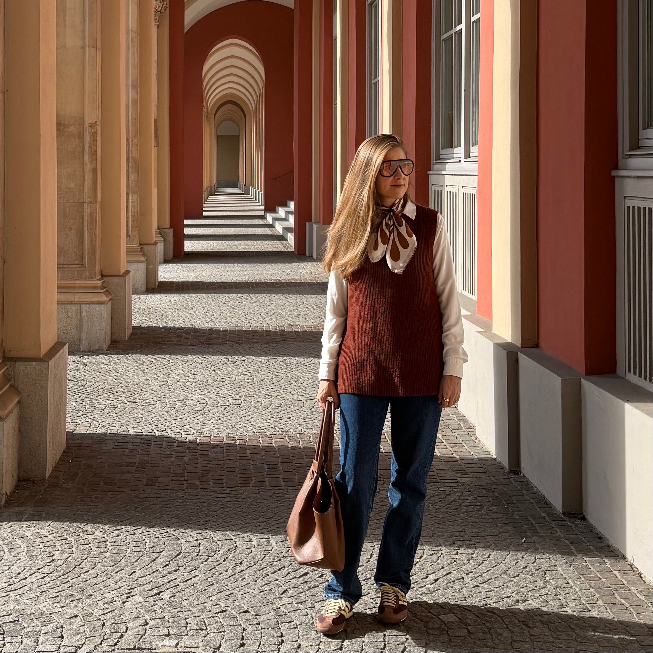 LEAF SEIDENTUCH - 50 - CHOCOLATE