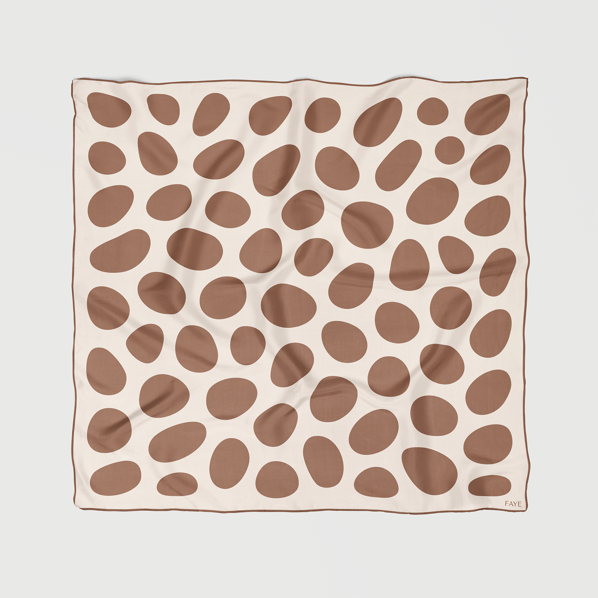 PEBBLE SEIDENTUCH - 70 - MOCHA MOUSSE