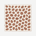 PEBBLE SILK SCARF - MOCHA MOUSSE - 70 × 70 CM