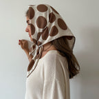 PEBBLE SILK SCARF - MOCHA MOUSSE - 70 × 70 CM