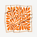 LEAF SEIDENTUCH - 50 - TANGERINE